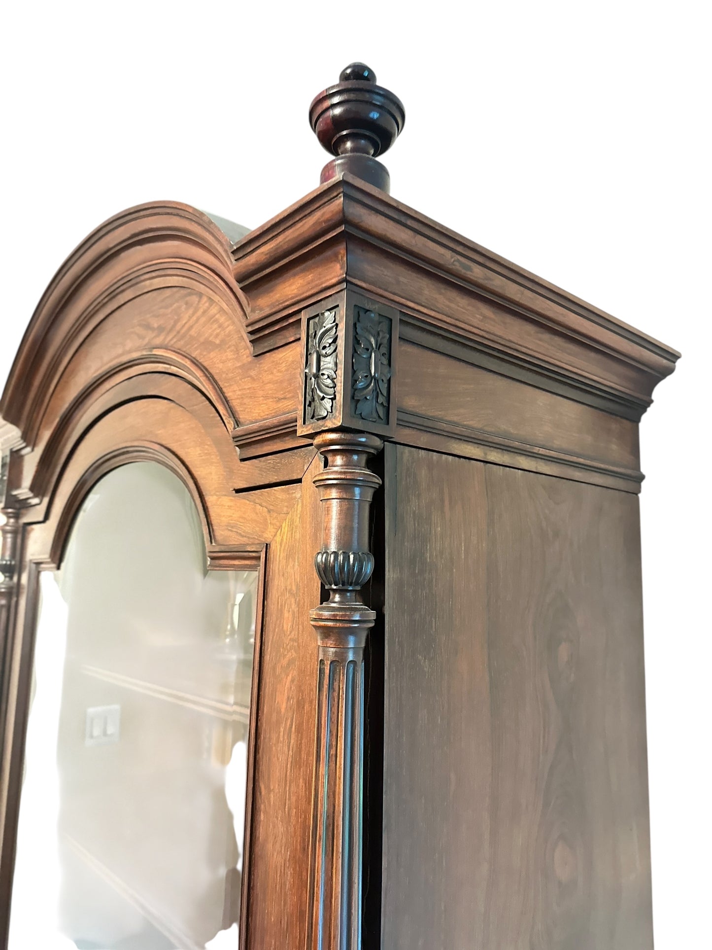 Antique French Renaissance Revival Glass-Front Display Cabinet