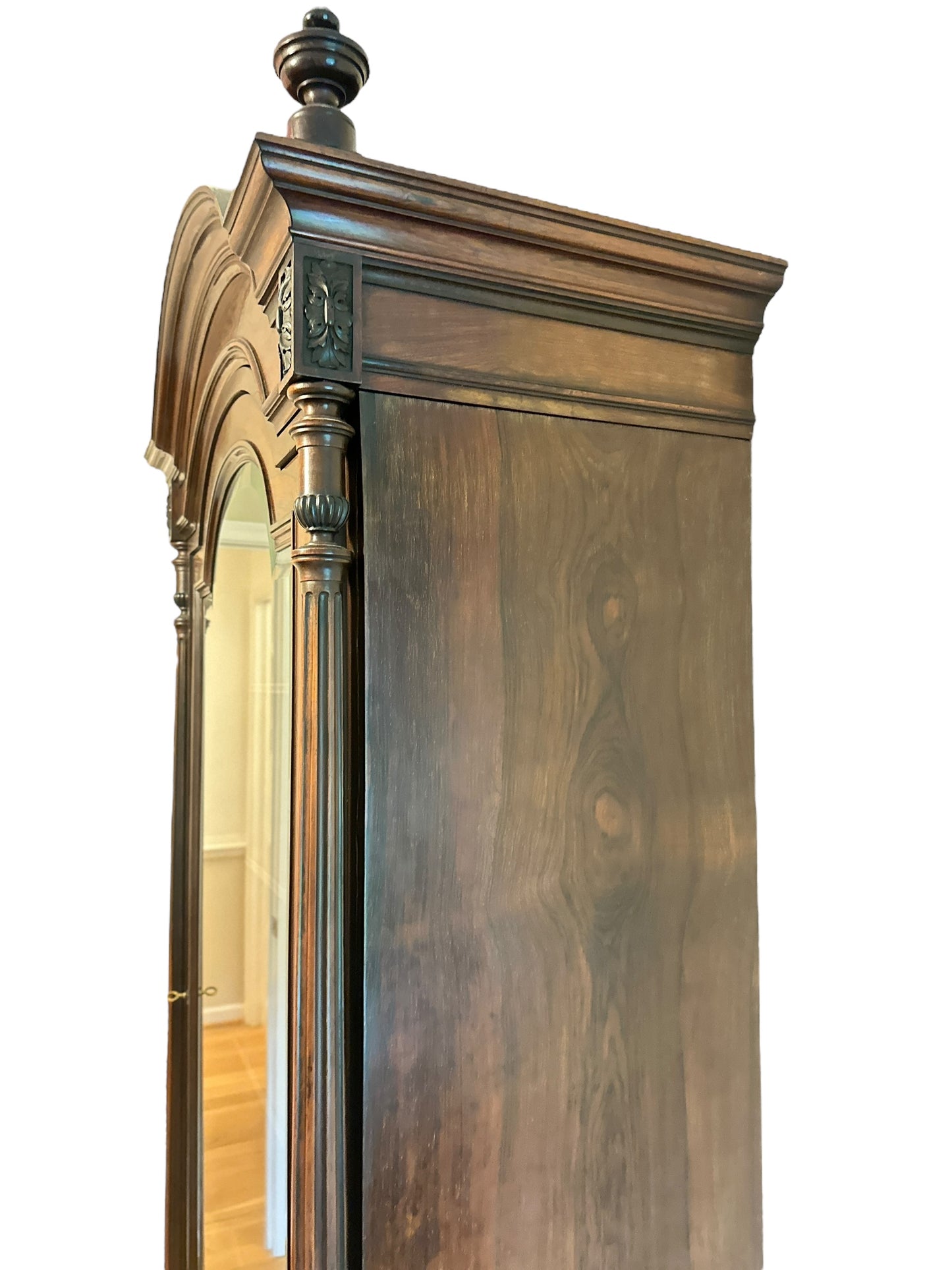 Antique French Renaissance Revival Glass-Front Display Cabinet