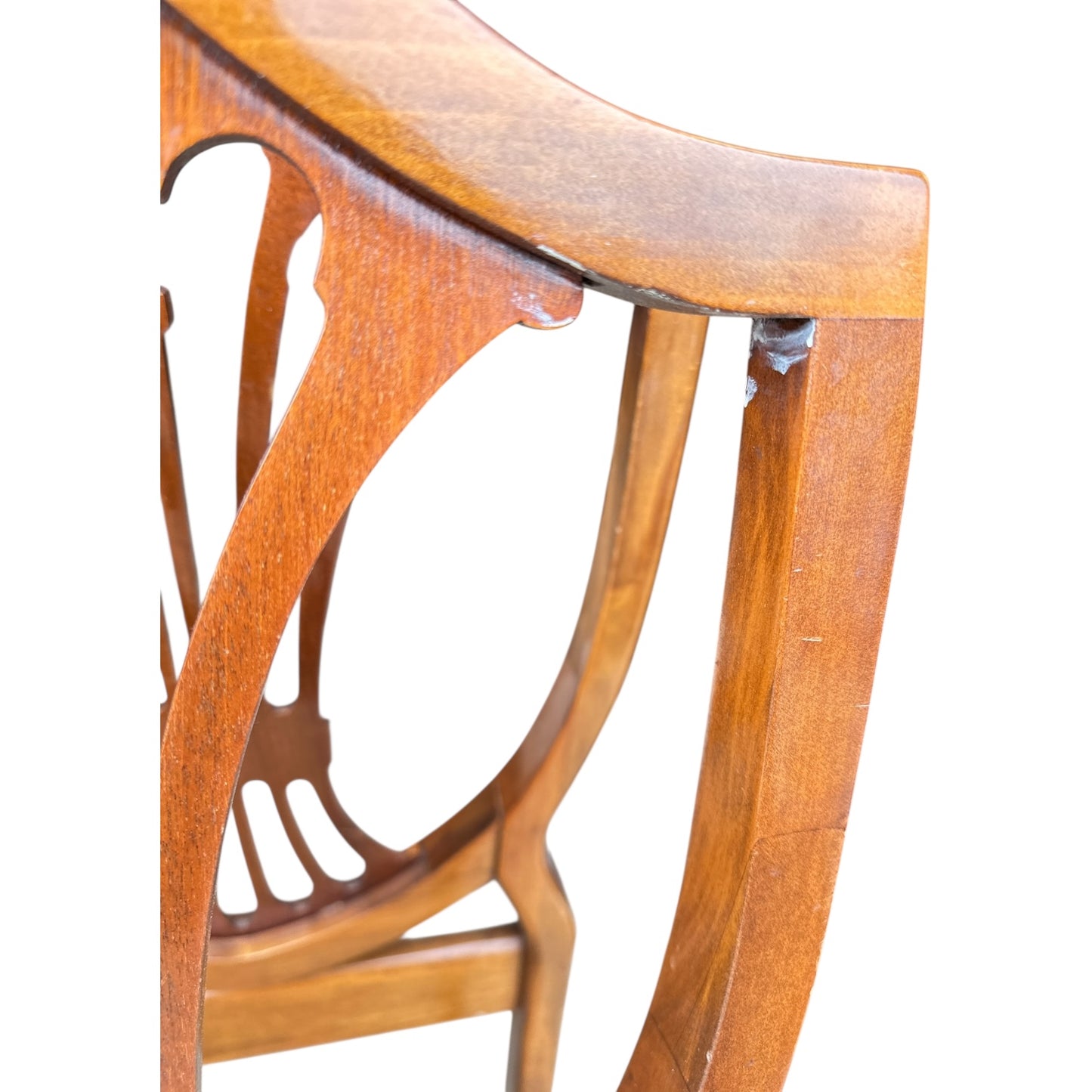 Set of 5 Shield-Back Hepplewhite-Style Dining Chairs