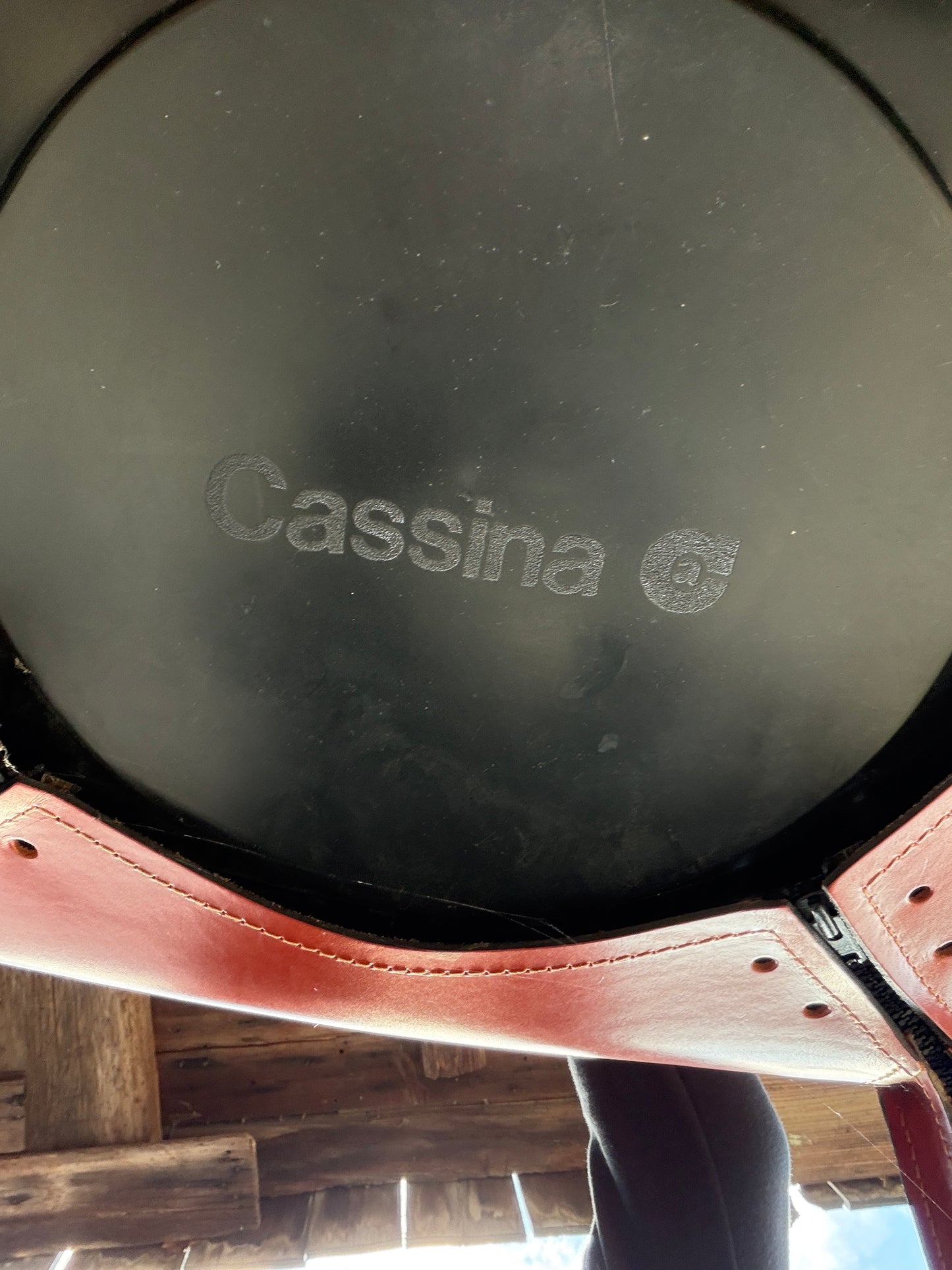 Cassina Italian Leather Armchair – Burnt Orange / Saddle Leather