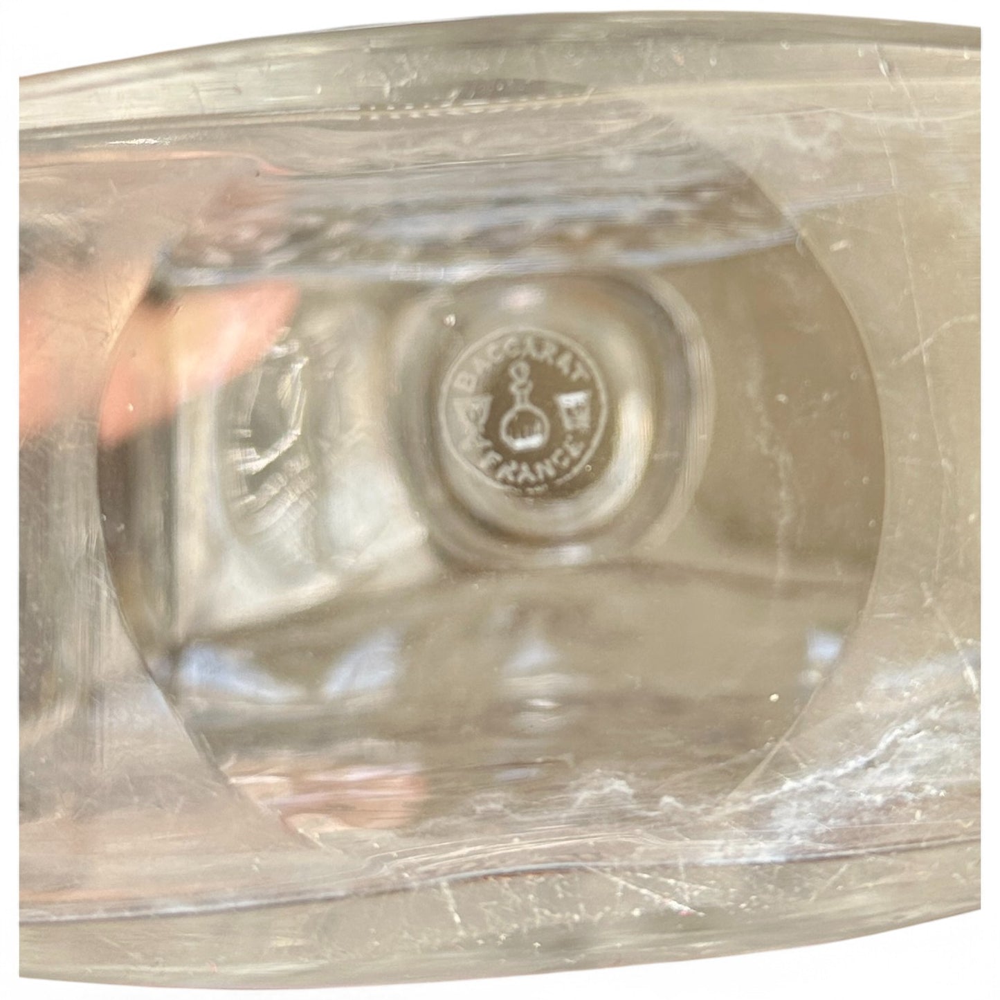 Antique Baccarat Etched Crystal Decanter, c. 1940s
