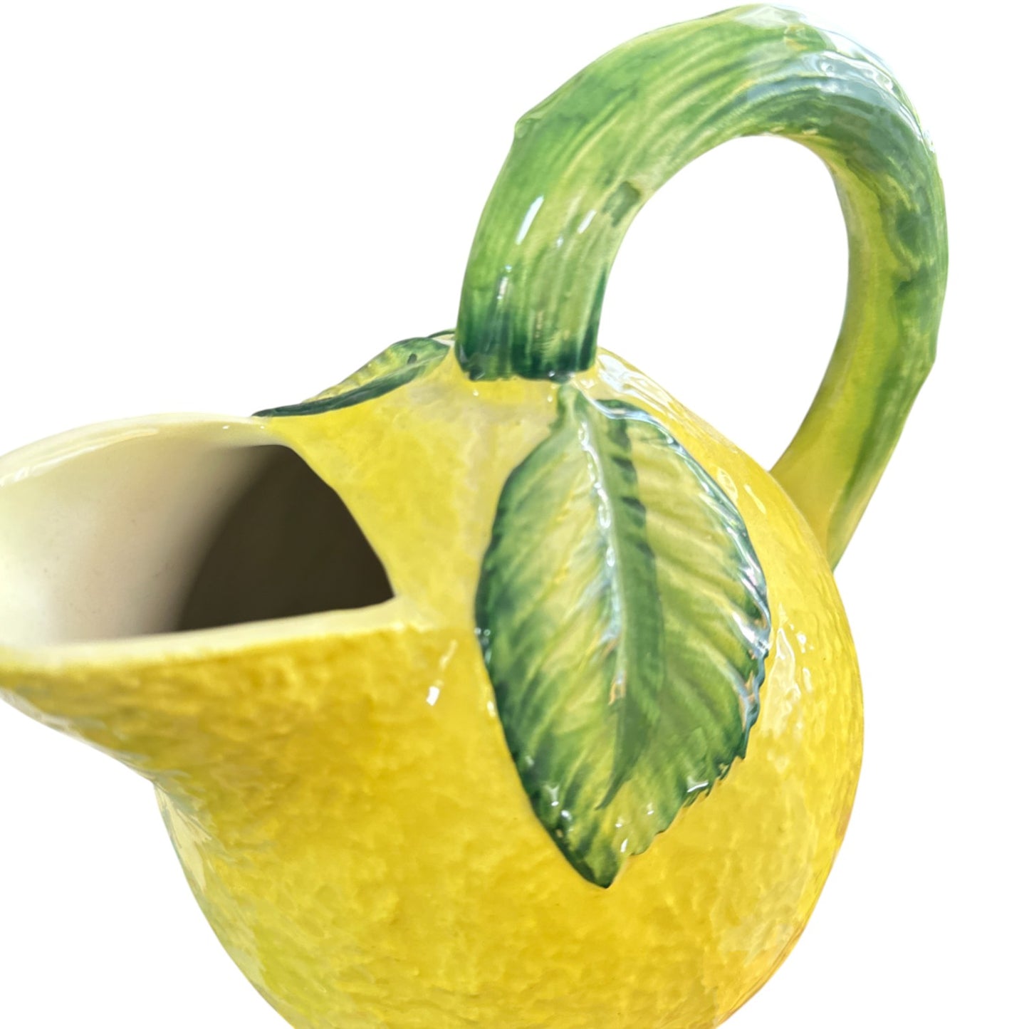 Italian Majolica Lemon Pitcher