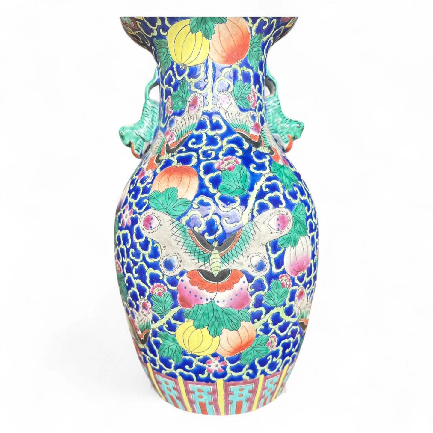 Chinese Porcelain Cobalt with Butterflies Vase