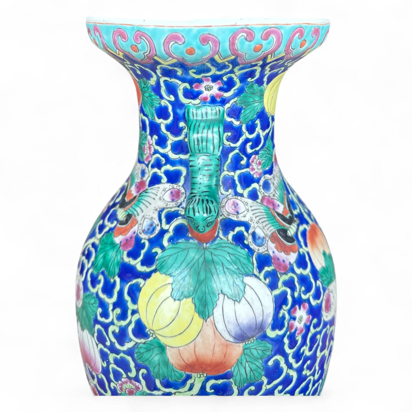 Chinese Porcelain Cobalt with Butterflies Vase