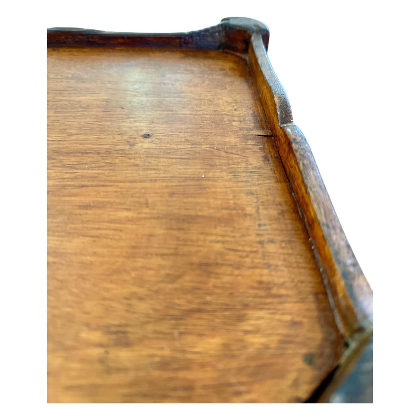 Antique French Provincial Three-Drawer Nightstand, Cabriole Legs