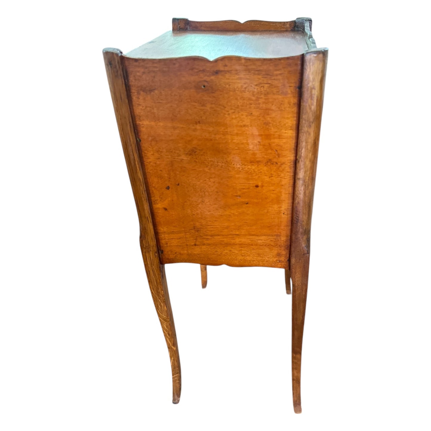 Antique French Provincial Three-Drawer Nightstand, Cabriole Legs
