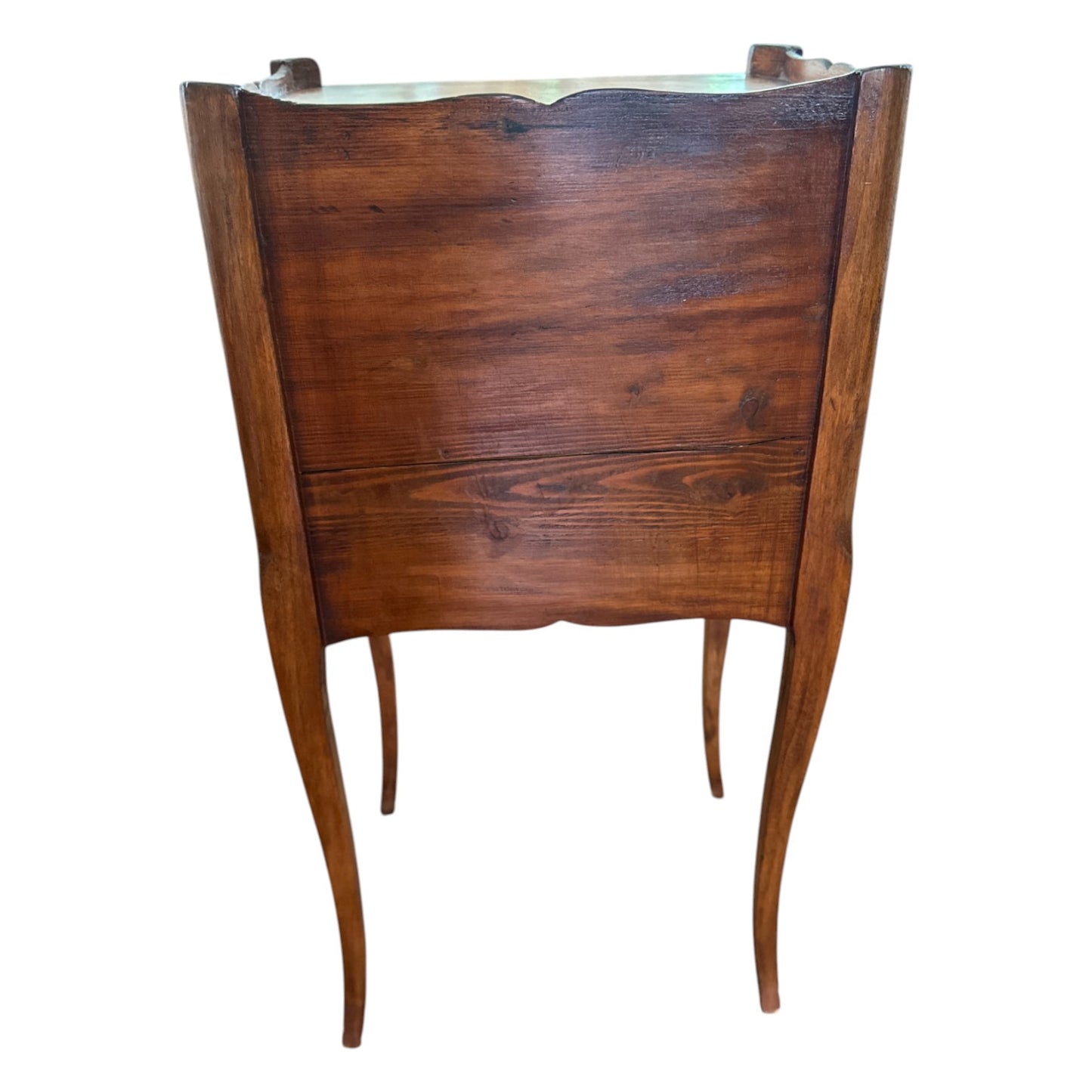 Antique French Provincial Three-Drawer Nightstand, Cabriole Legs