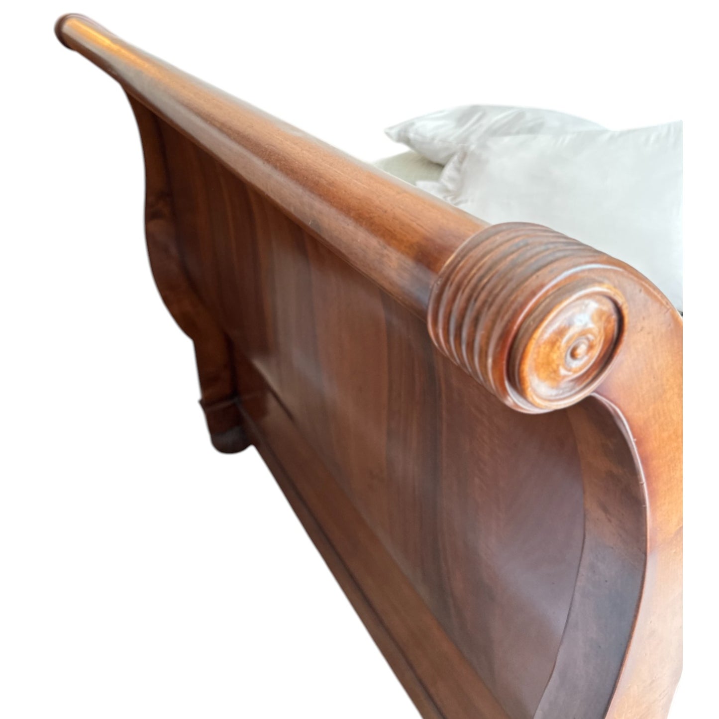 Baker Sleigh Queen Bed Frame, Italian Made