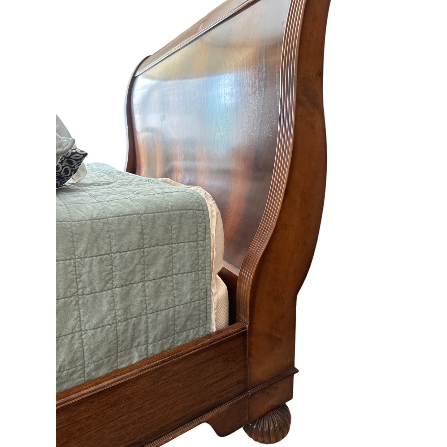 Baker Sleigh Queen Bed Frame, Italian Made