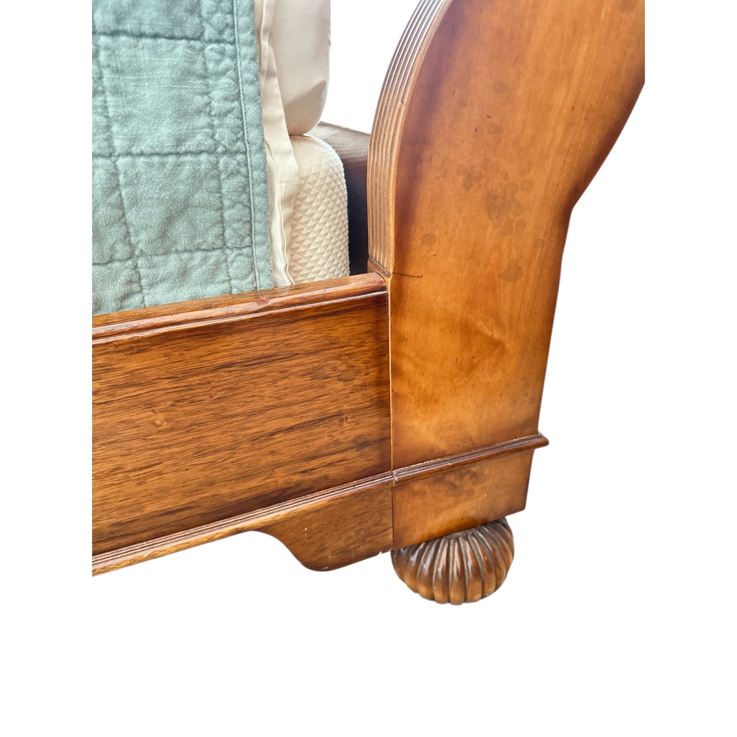 Baker Sleigh Queen Bed Frame, Italian Made