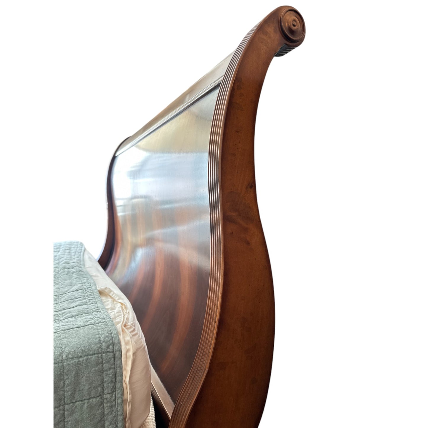 Baker Sleigh Queen Bed Frame, Italian Made