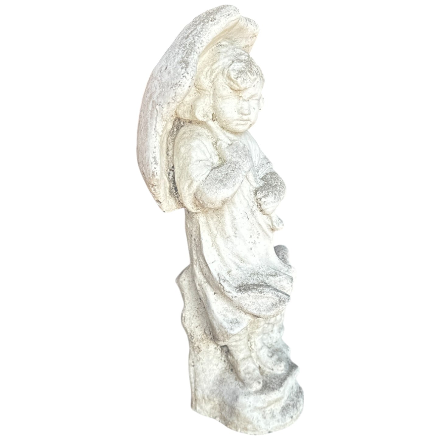 Concrete Garden Statue – Girl with Umbrella