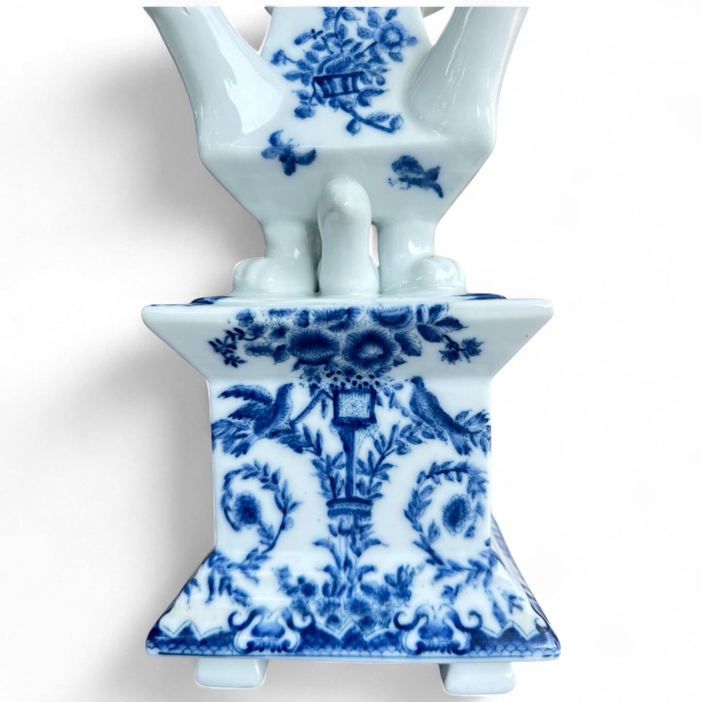 Delft Blue Tulipiere Flower Towers – Pair