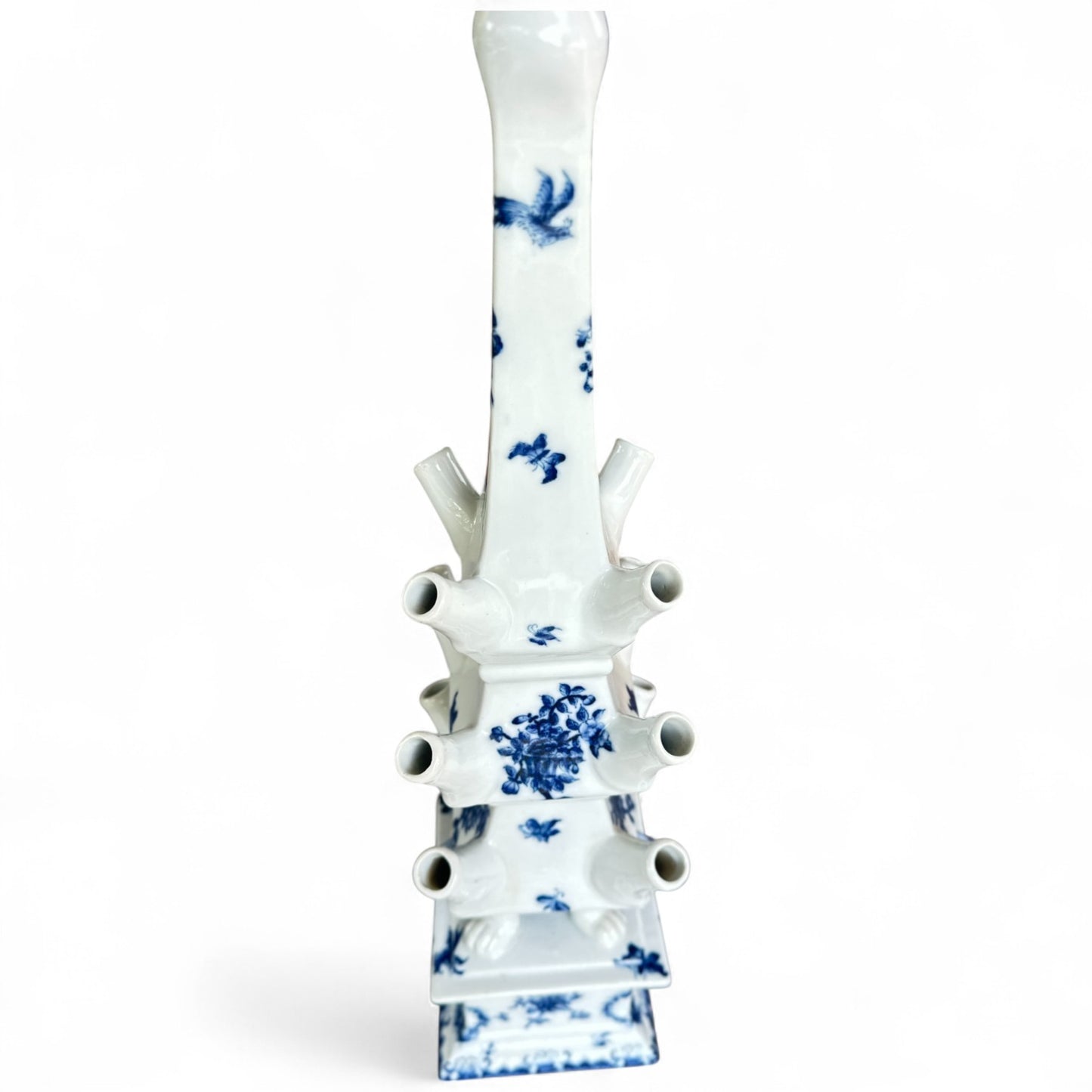 Delft Blue Tulipiere Flower Towers – Pair