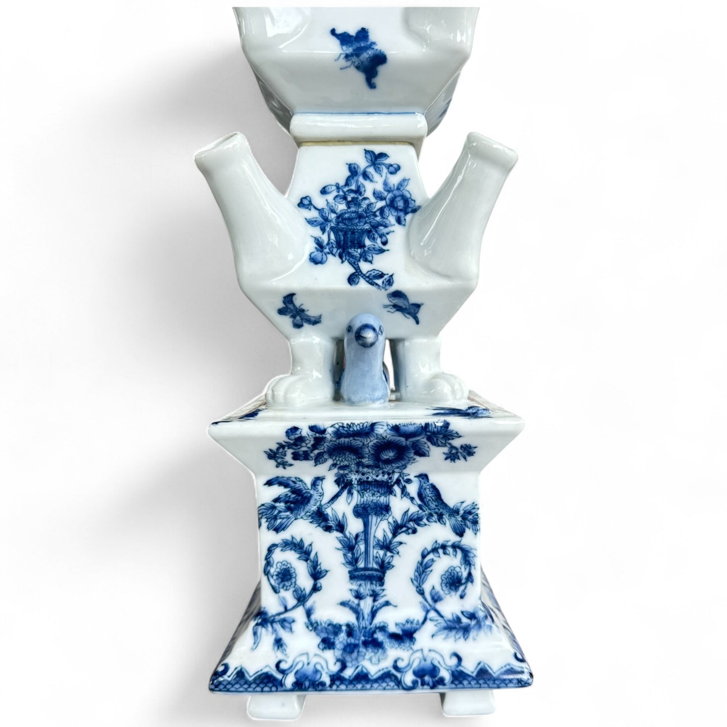 Delft Blue Tulipiere Flower Towers – Pair