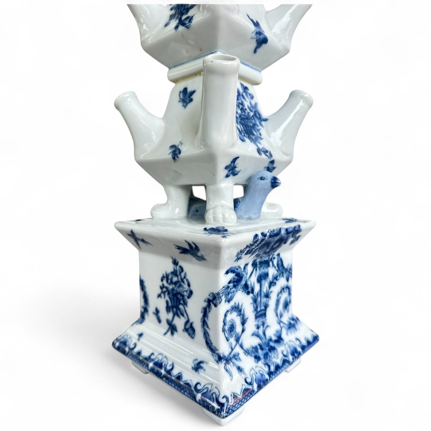Delft Blue Tulipiere Flower Towers – Pair