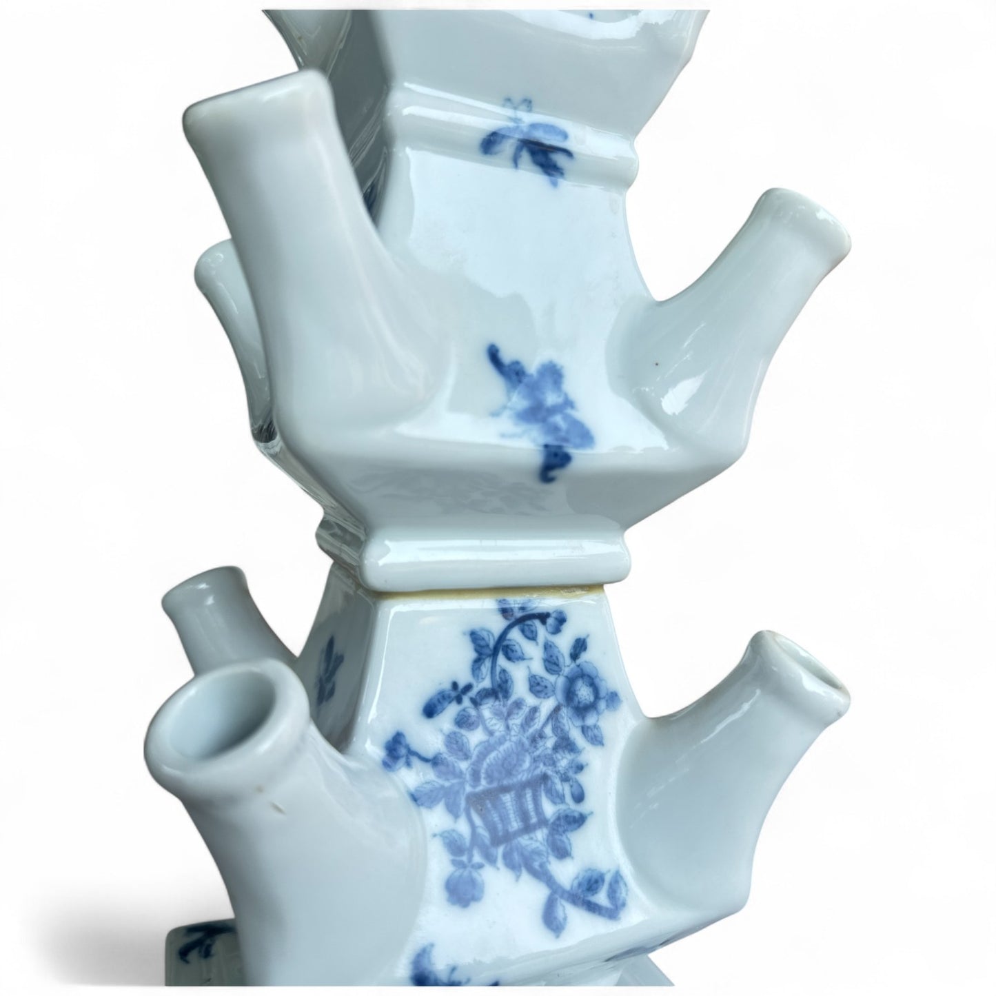 Delft Blue Tulipiere Flower Towers – Pair