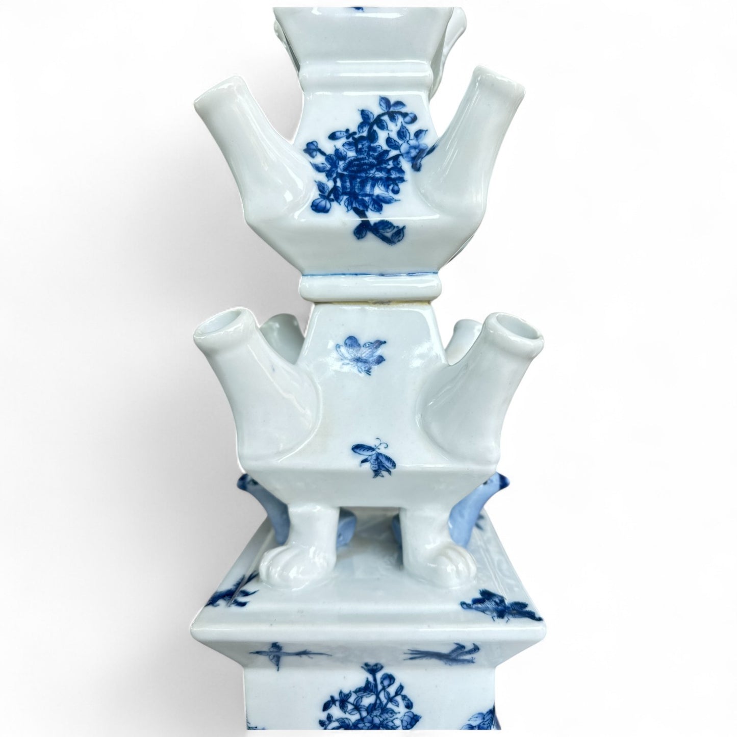 Delft Blue Tulipiere Flower Towers – Pair
