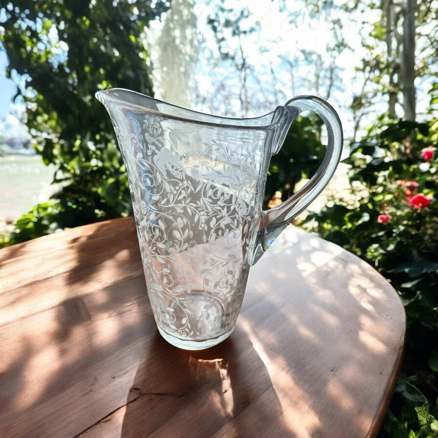 Antique Baccarat Crystal Water Pitcher
