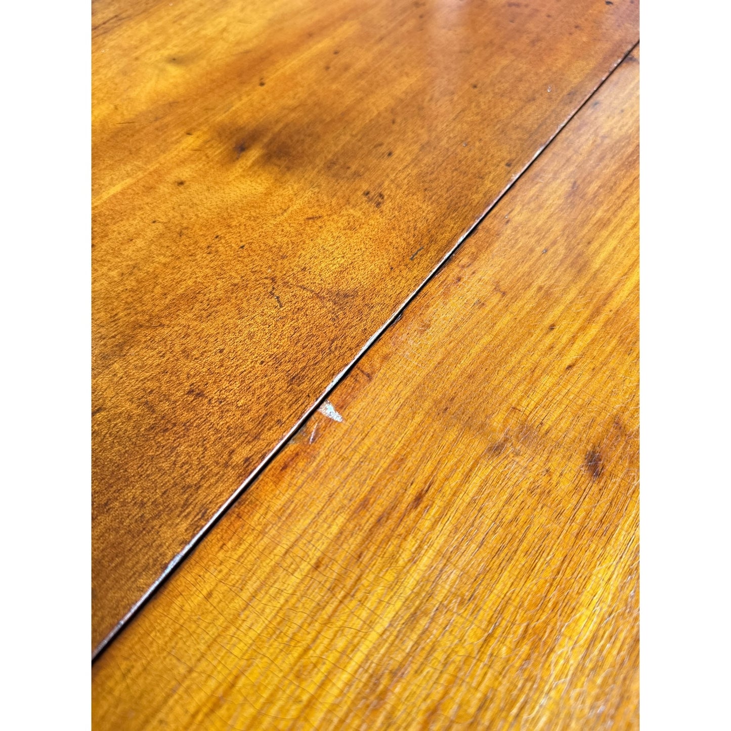 Antique Cherry Drop-Leaf Table with Turned Legs