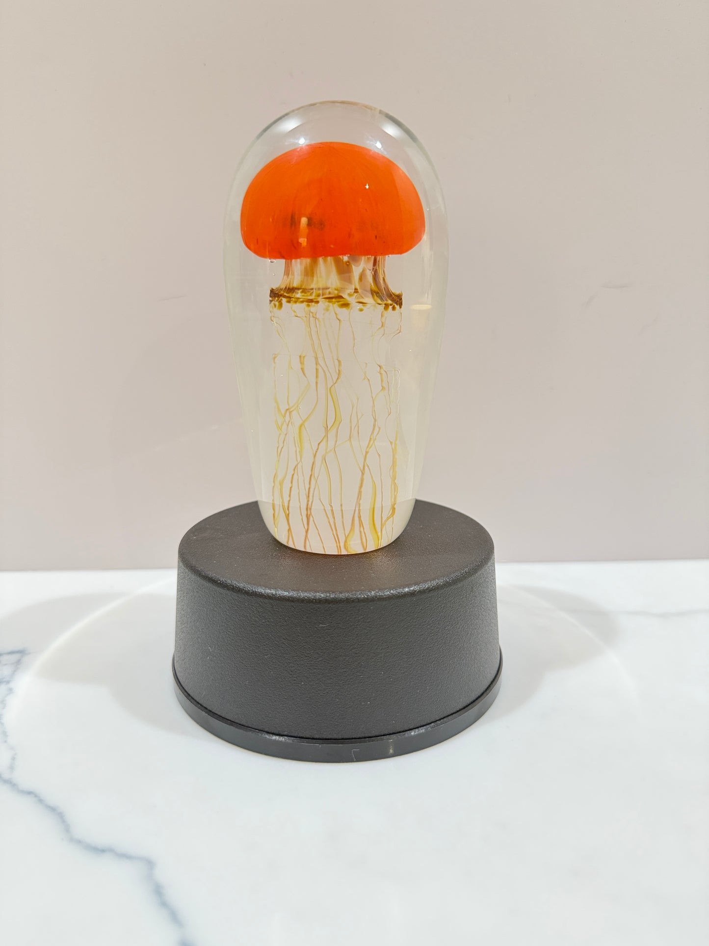 Satara Art Glass Jellyfish Sculpture