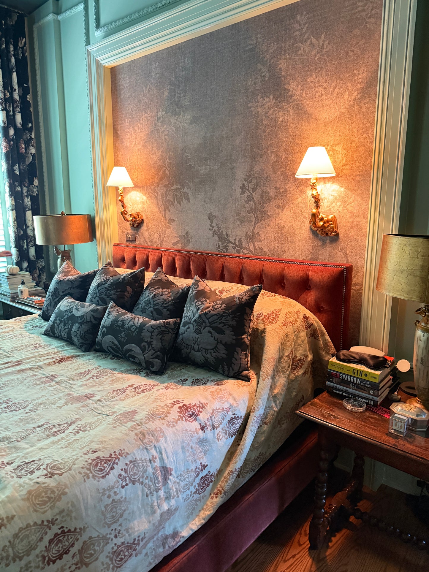 Luxury Velvet Upholstered California King Bedframe