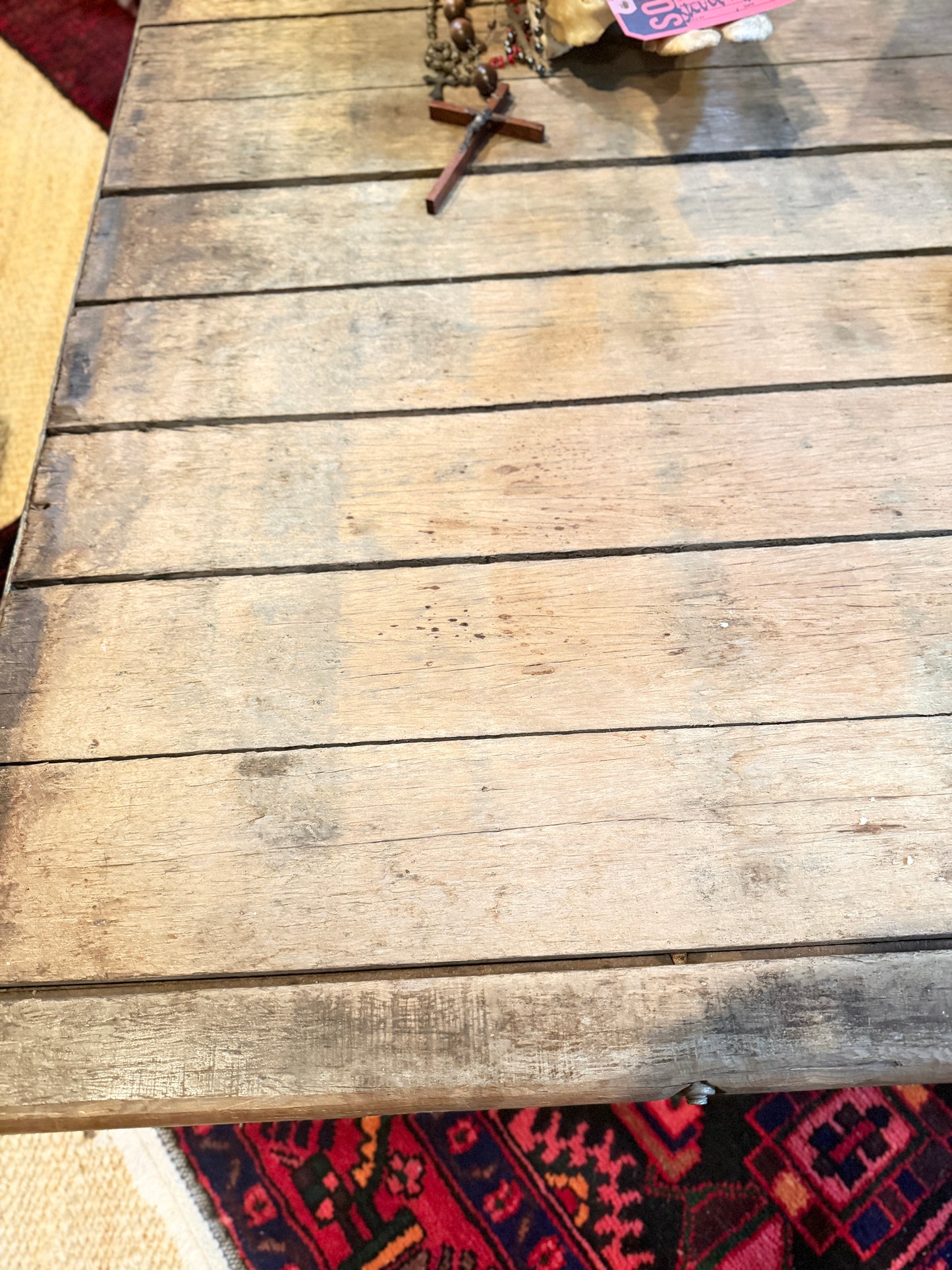 Restoration Hardware Bookmaker Coffee Table with Iron Base