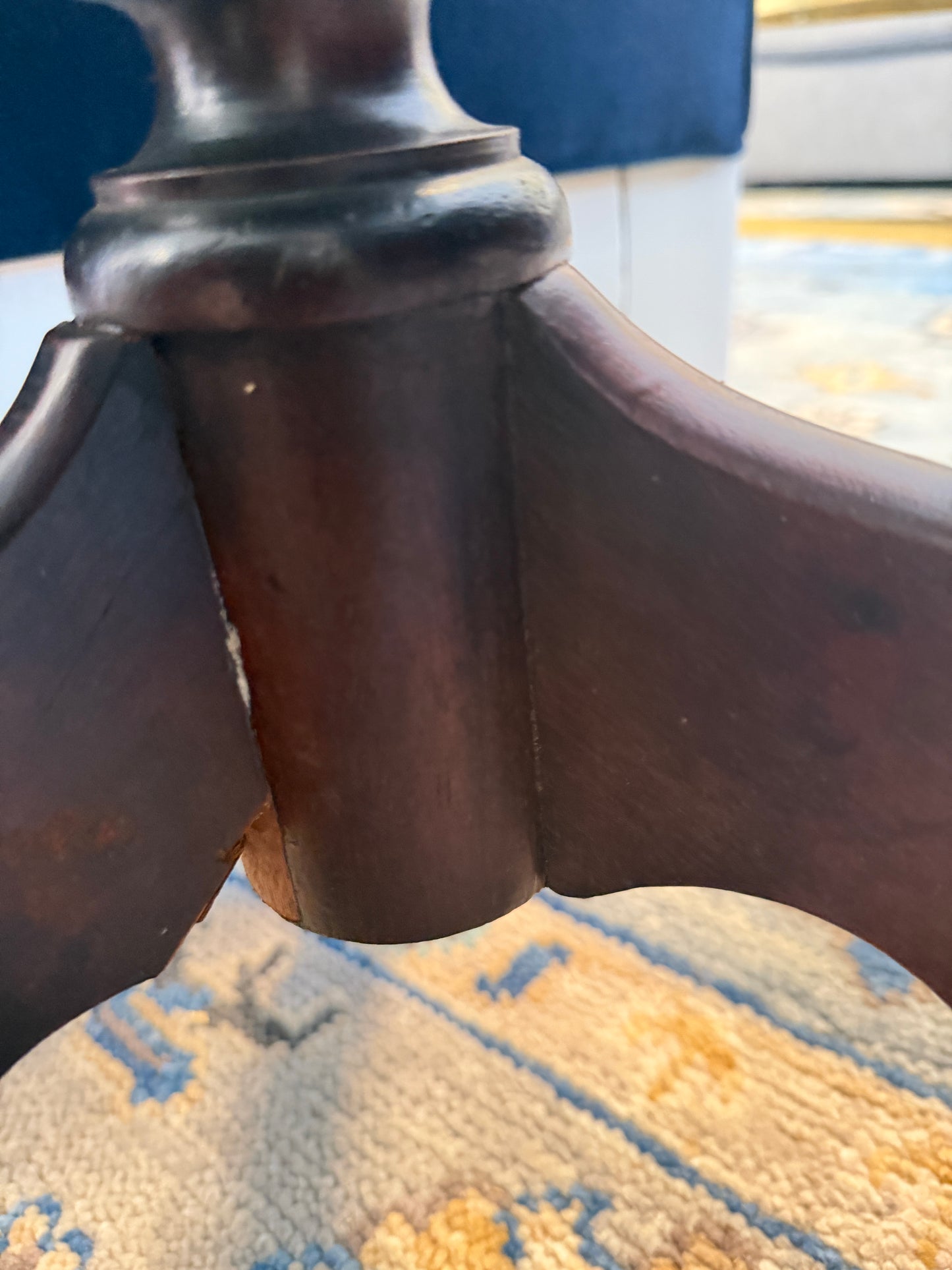 Antique Tilt Mahogany Table with inlay