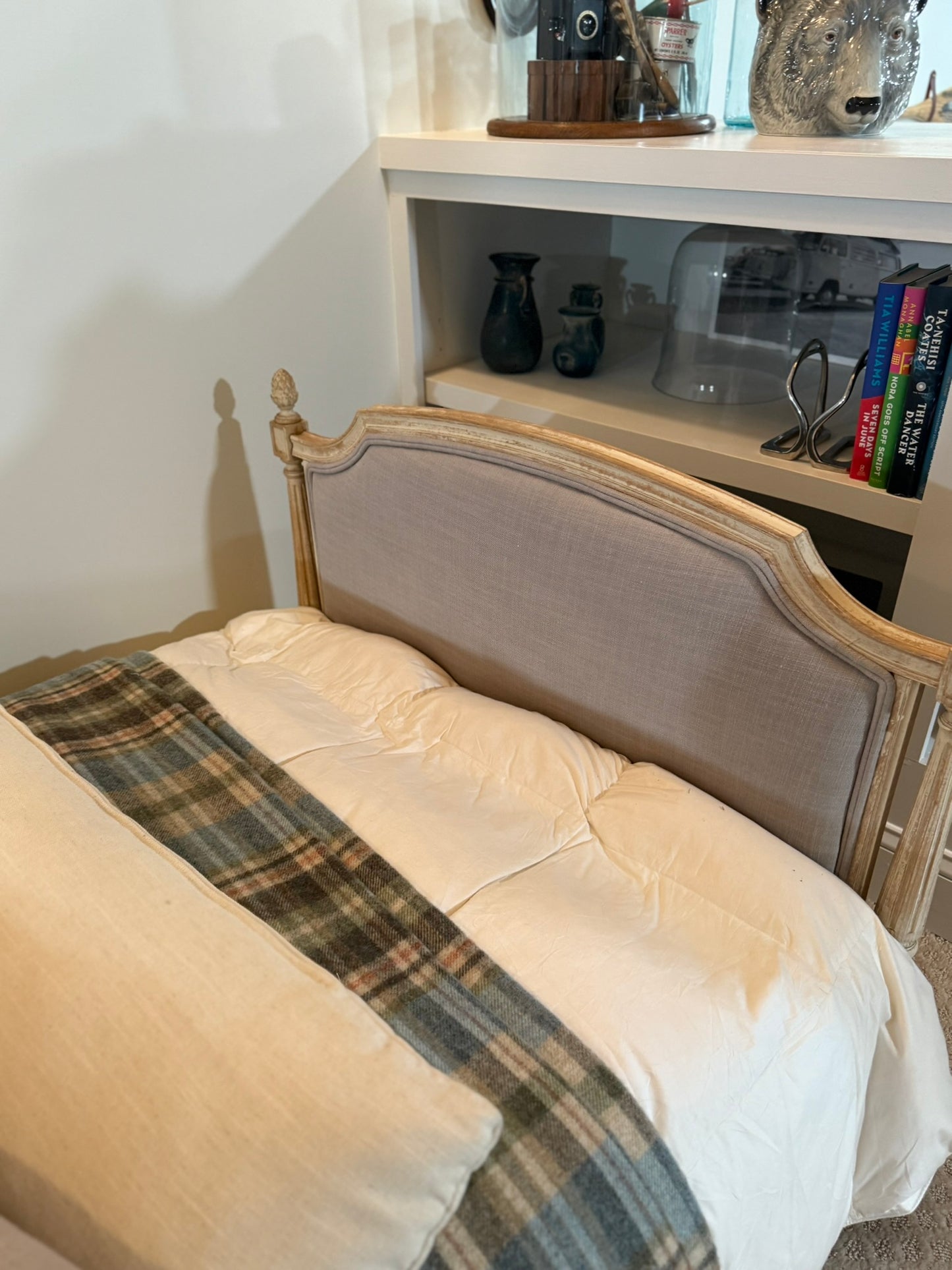 French Upholstered Daybed with Mattress – European Twin Size