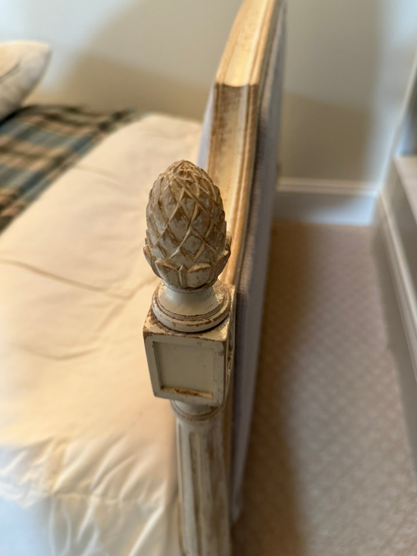 French Upholstered Daybed with Mattress – European Twin Size