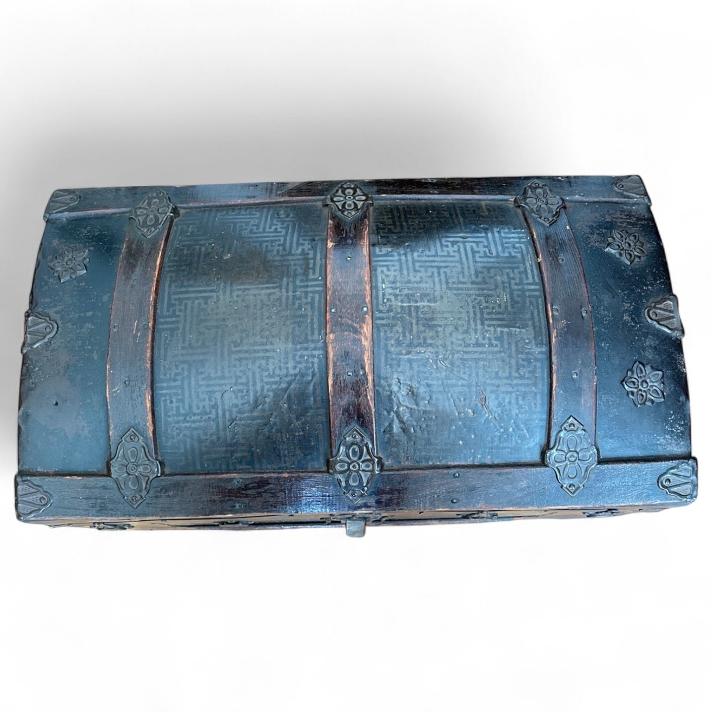 Antique Domed Steamer Trunk