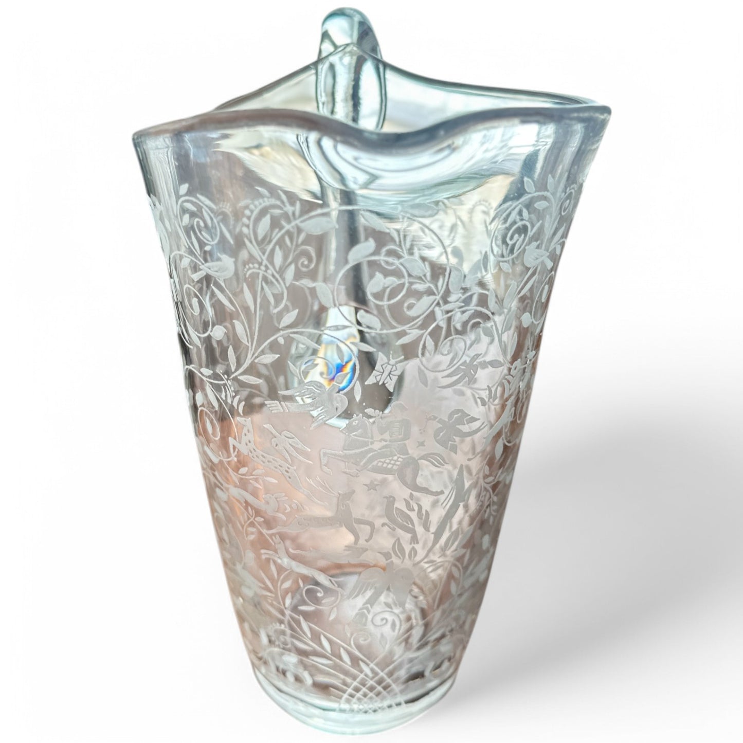 Antique Baccarat Crystal Water Pitcher
