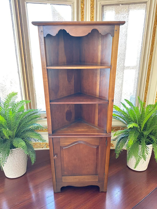 Solid Wood Stickley Corner Cabinet