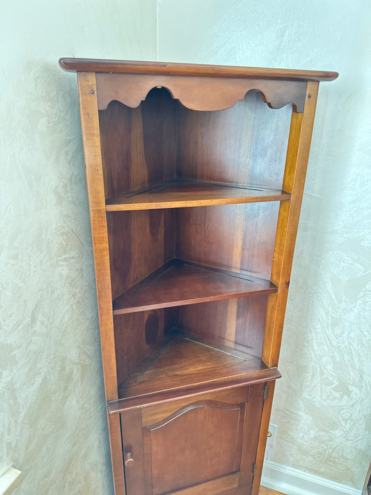 Solid Wood Stickley Corner Cabinet