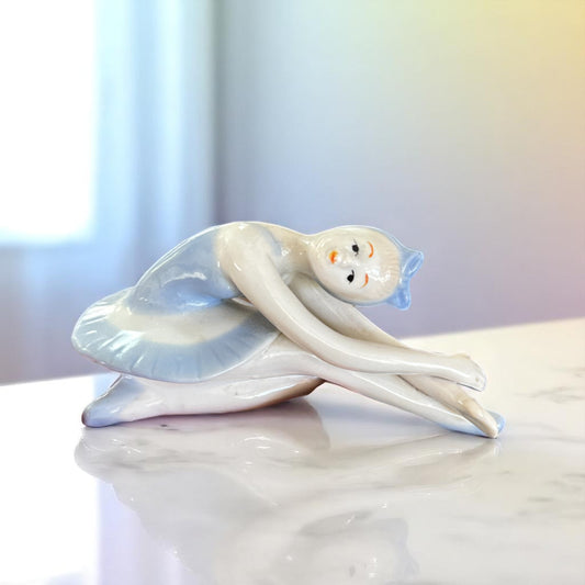 Vintage Porcelain Tiny Ballet Dancer Figurine