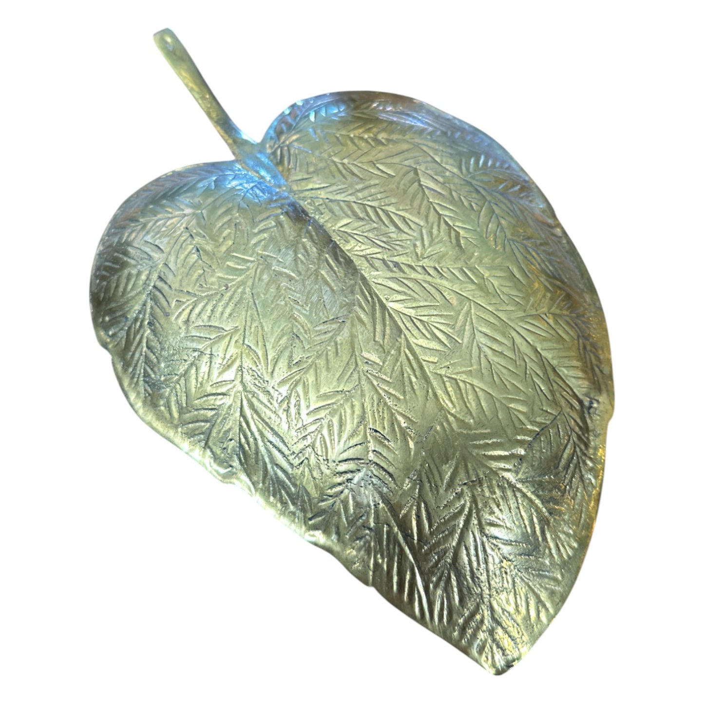 Vintage Brass Leaf Dish