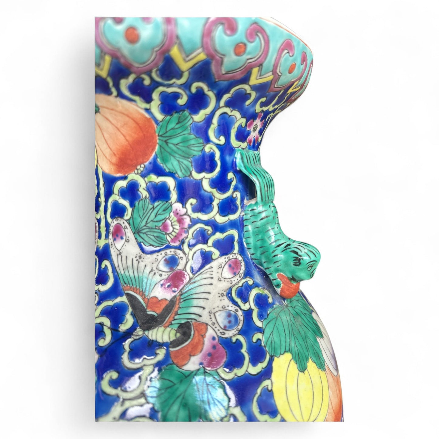Chinese Porcelain Cobalt with Butterflies Vase