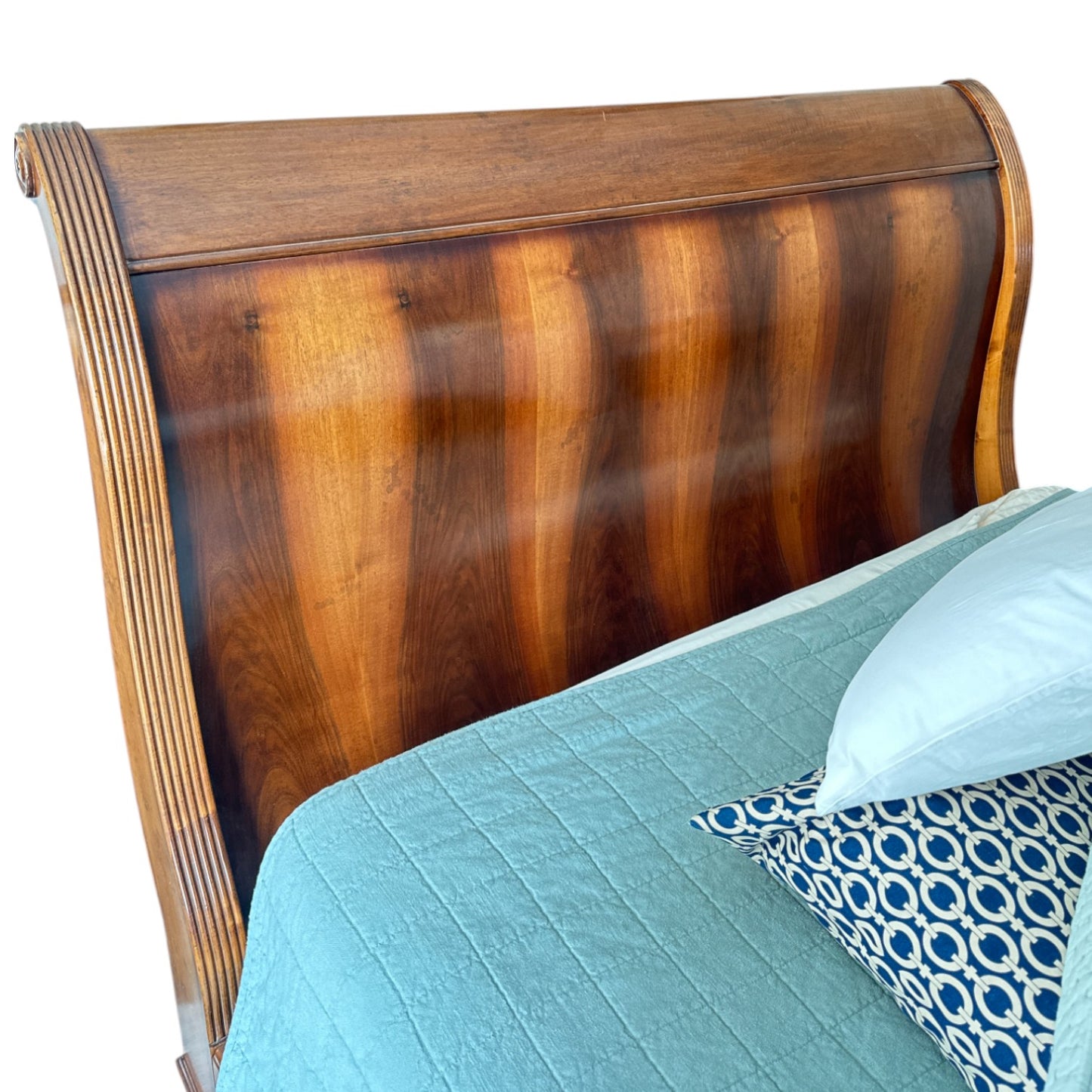 Baker Sleigh Queen Bed Frame, Italian Made
