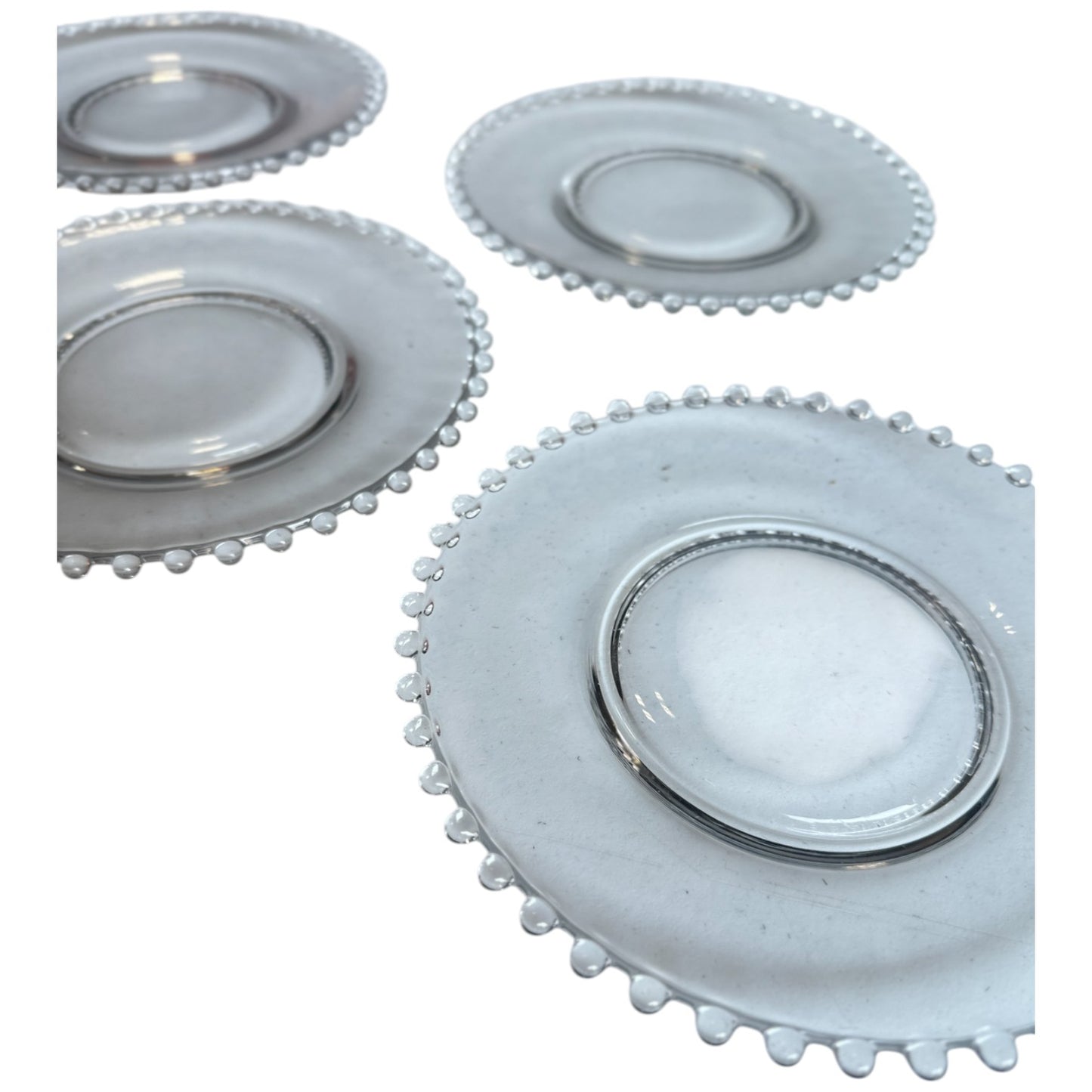 Candlewick Crystal Appetizer Plates Set