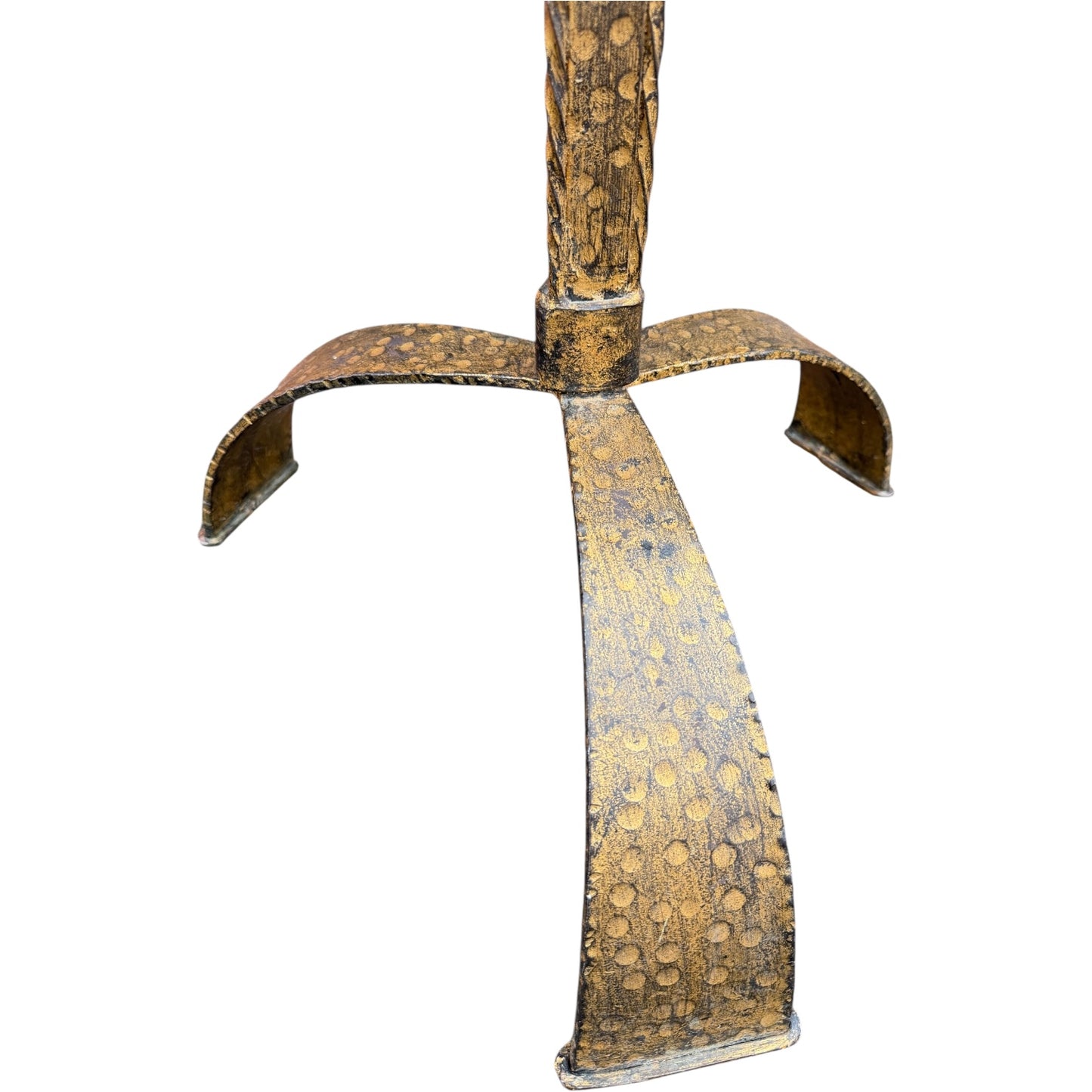 Antique Spanish Gilded Iron Floor Lamp – 62” Tall