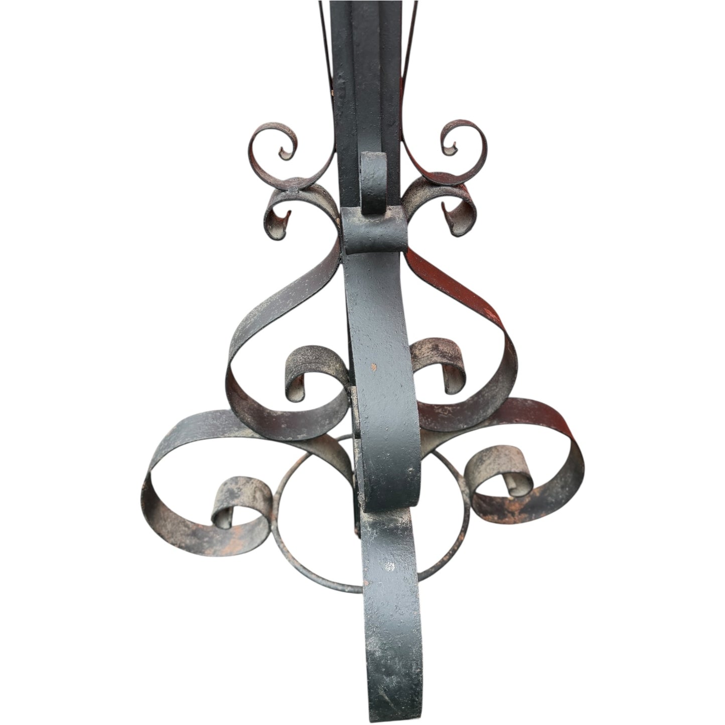 Antique 44" H Hand-Forged Iron Candlesticks – Pair